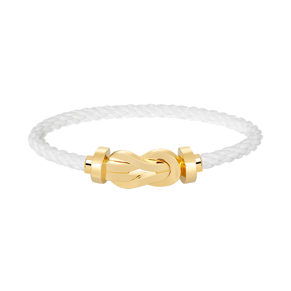 Jewelicorn Chance große 8-stellige Schnalle ohne Diamanten, Armband Gold