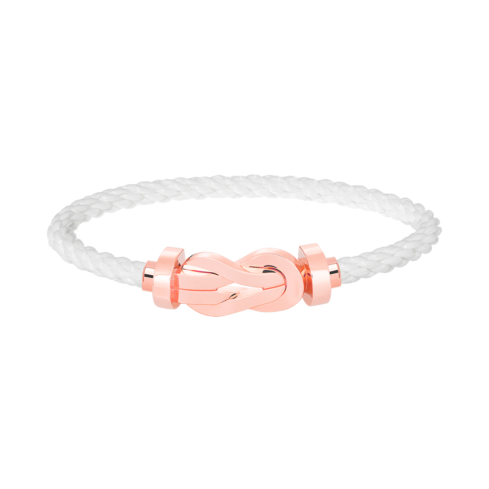 Jewelicorn Chance Armband mit großer 8-stelliger Schnalle, ohne Diamanten, Roségold