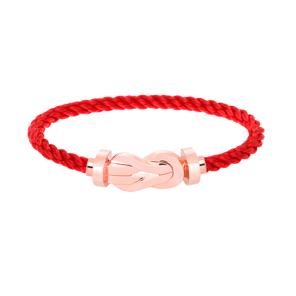 Jewelicorn Chance Armband mit großer 8-stelliger Schnalle, ohne Diamanten, Roségold