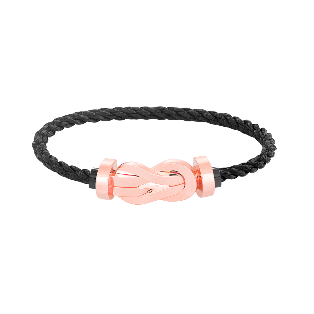 Jewelicorn Chance Armband mit großer 8-stelliger Schnalle, ohne Diamanten, Roségold