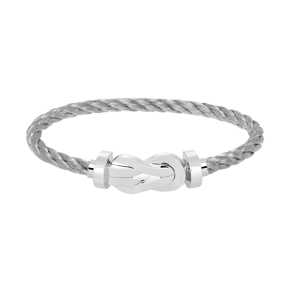 Jewelicorn Chance große 8-stellige Schnalle ohne Diamanten, Armband Silber