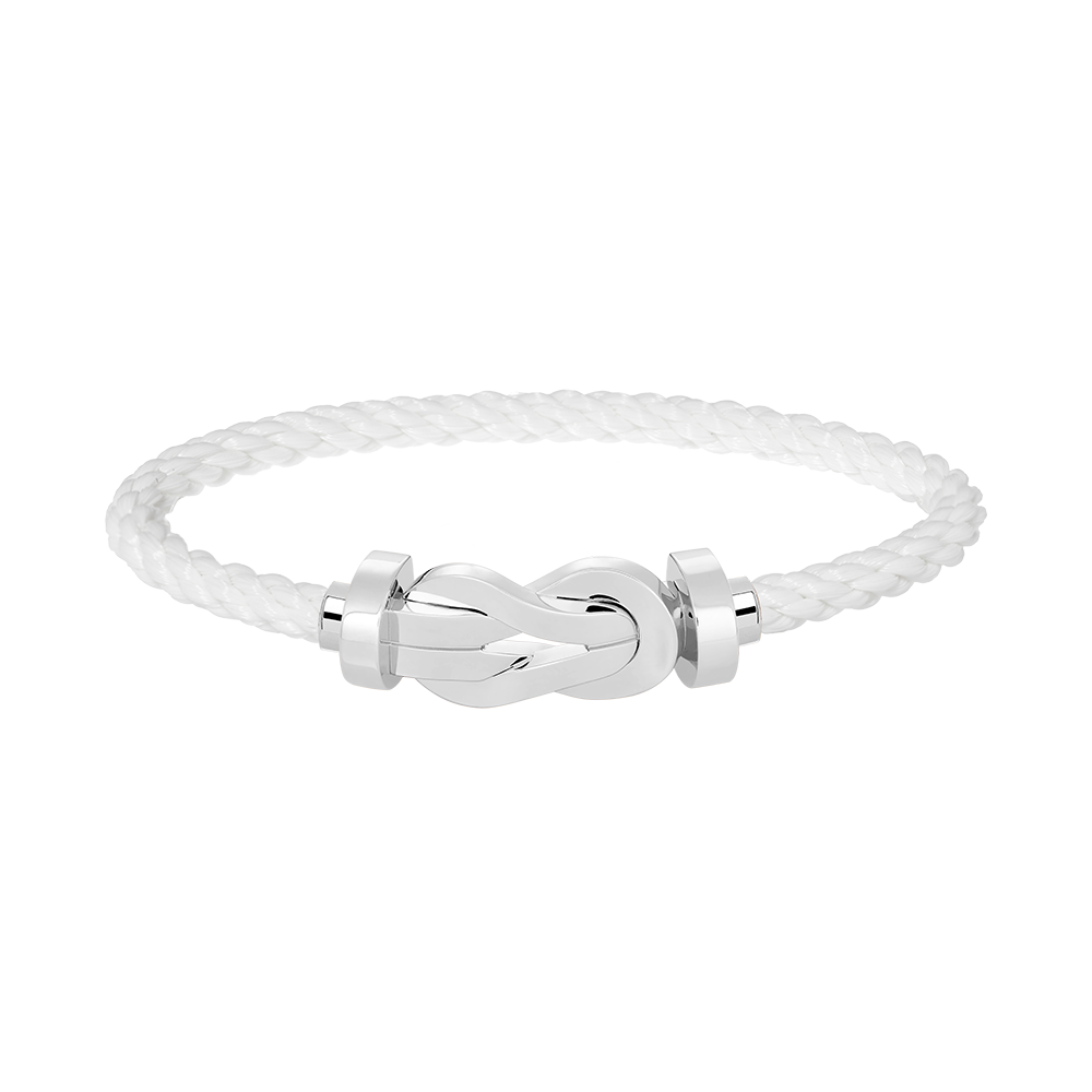Jewelicorn Chance große 8-stellige Schnalle ohne Diamanten, Armband Silber