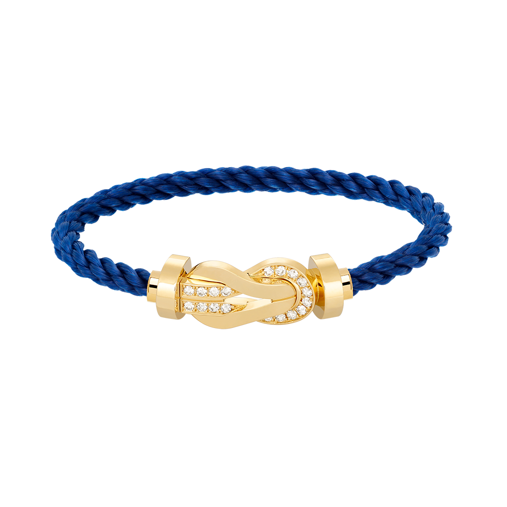 Jewelicorn Chance Armband mit großer 8-stelliger Schnalle und Halbdiamanten, Gold