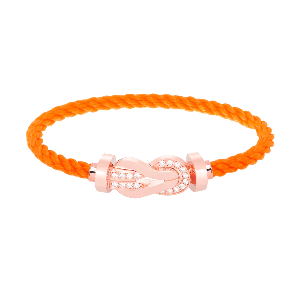 Jewelicorn Chance Armband mit großer 8-stelliger Schnalle und Halbdiamanten in Roségold
