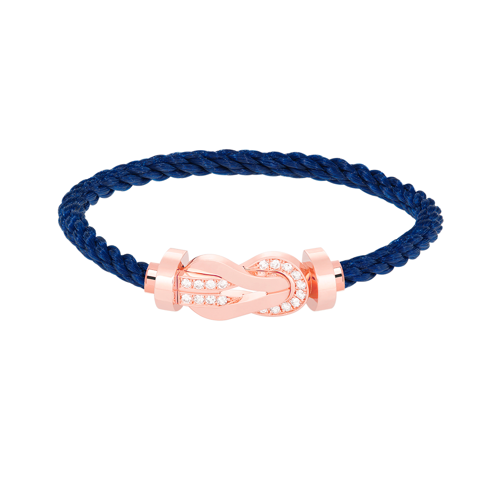Jewelicorn Chance Armband mit großer 8-stelliger Schnalle und Halbdiamanten in Roségold