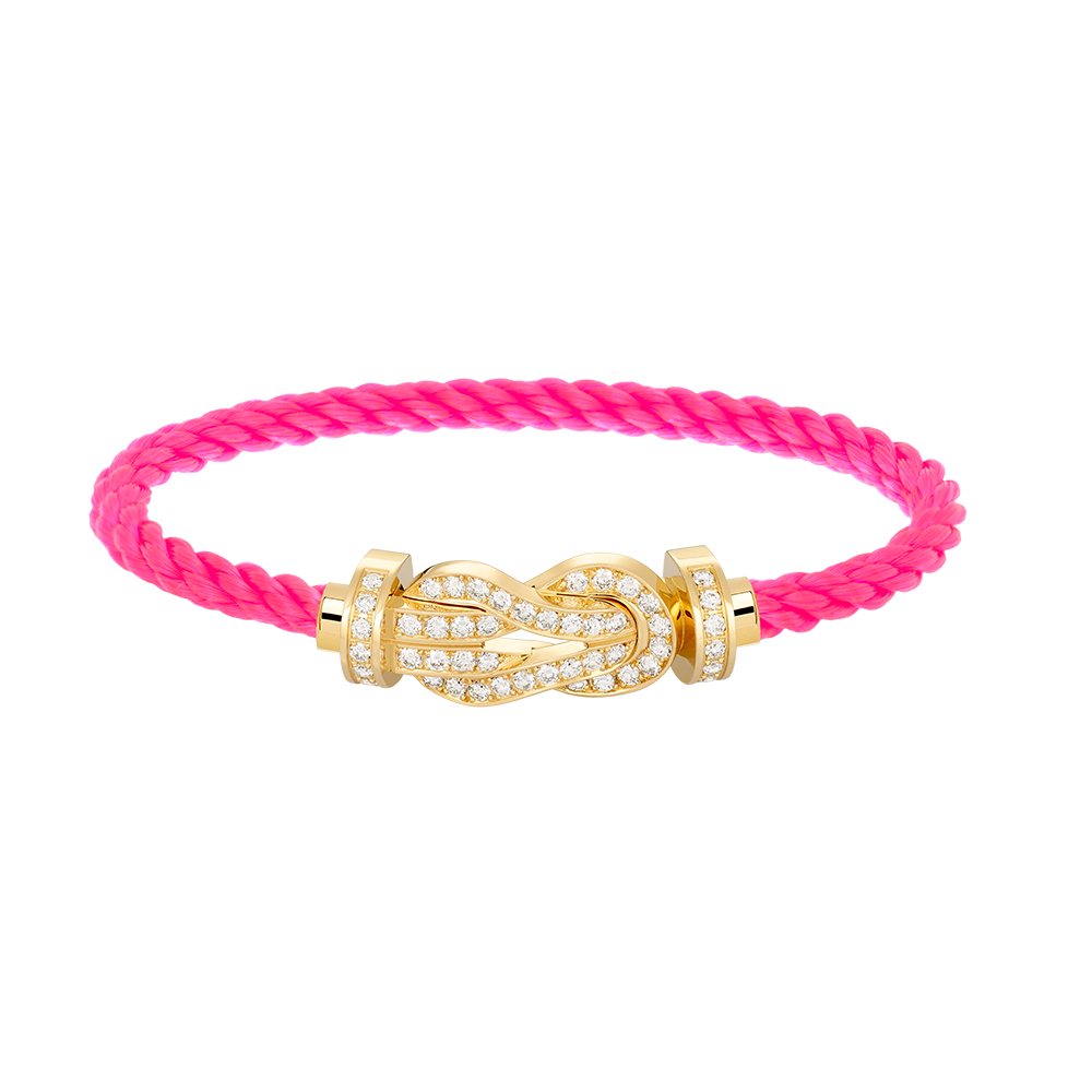 Jewelicorn Chance Armband mit großer 8-stelliger Schnalle und Volldiamant, Gold