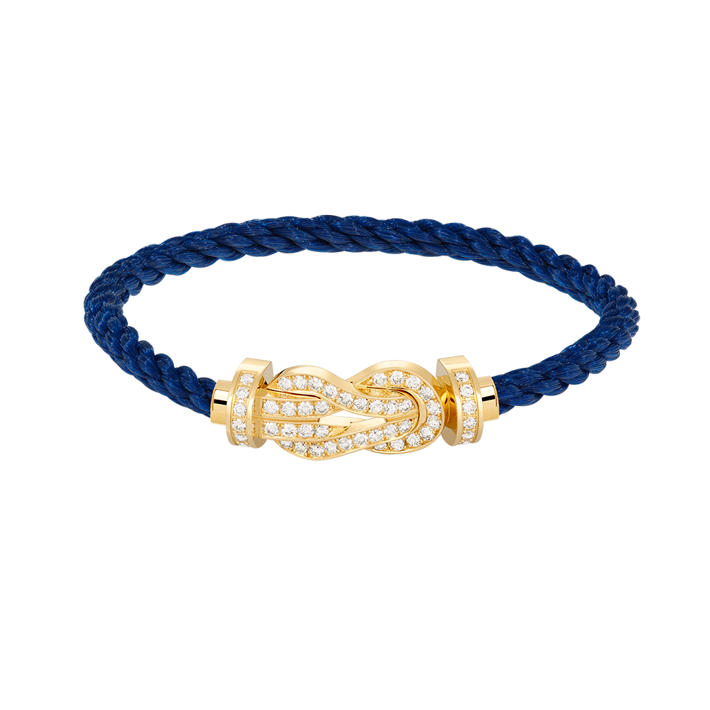 Jewelicorn Chance Armband mit großer 8-stelliger Schnalle und Volldiamant, Gold