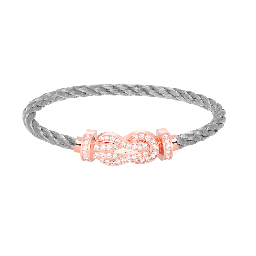 Jewelicorn Chance Armband mit großer 8-stelliger Schnalle, Volldiamant-Armband, Roségold