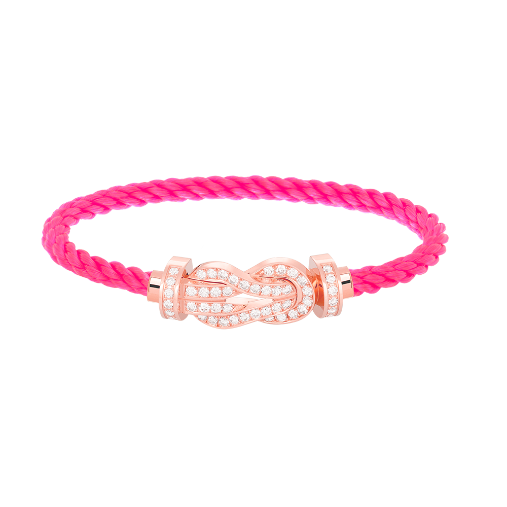 Jewelicorn Chance Armband mit großer 8-stelliger Schnalle, Volldiamant-Armband, Roségold