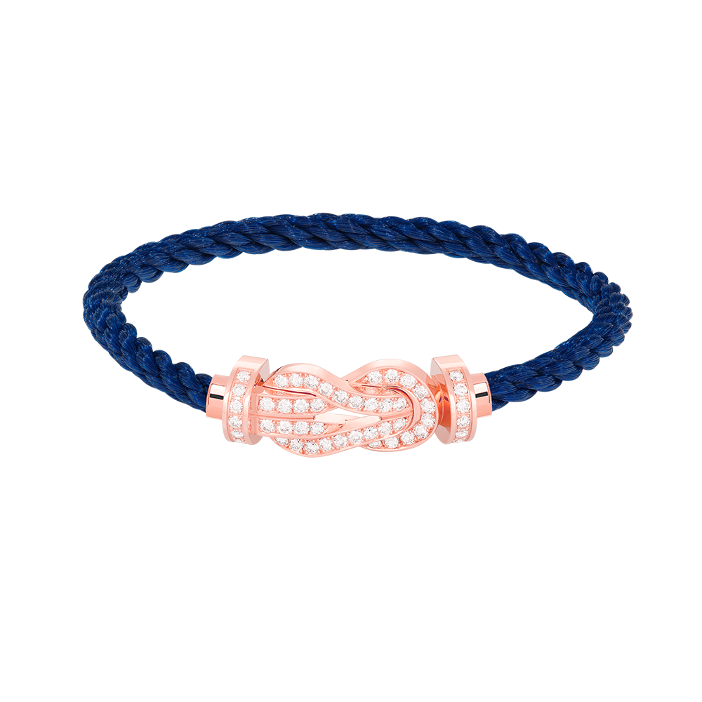 Jewelicorn Chance Armband mit großer 8-stelliger Schnalle, Volldiamant-Armband, Roségold