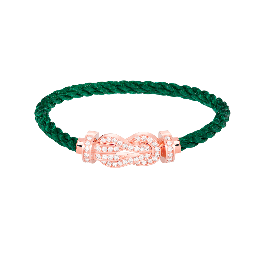 Jewelicorn Chance Armband mit großer 8-stelliger Schnalle, Volldiamant-Armband, Roségold