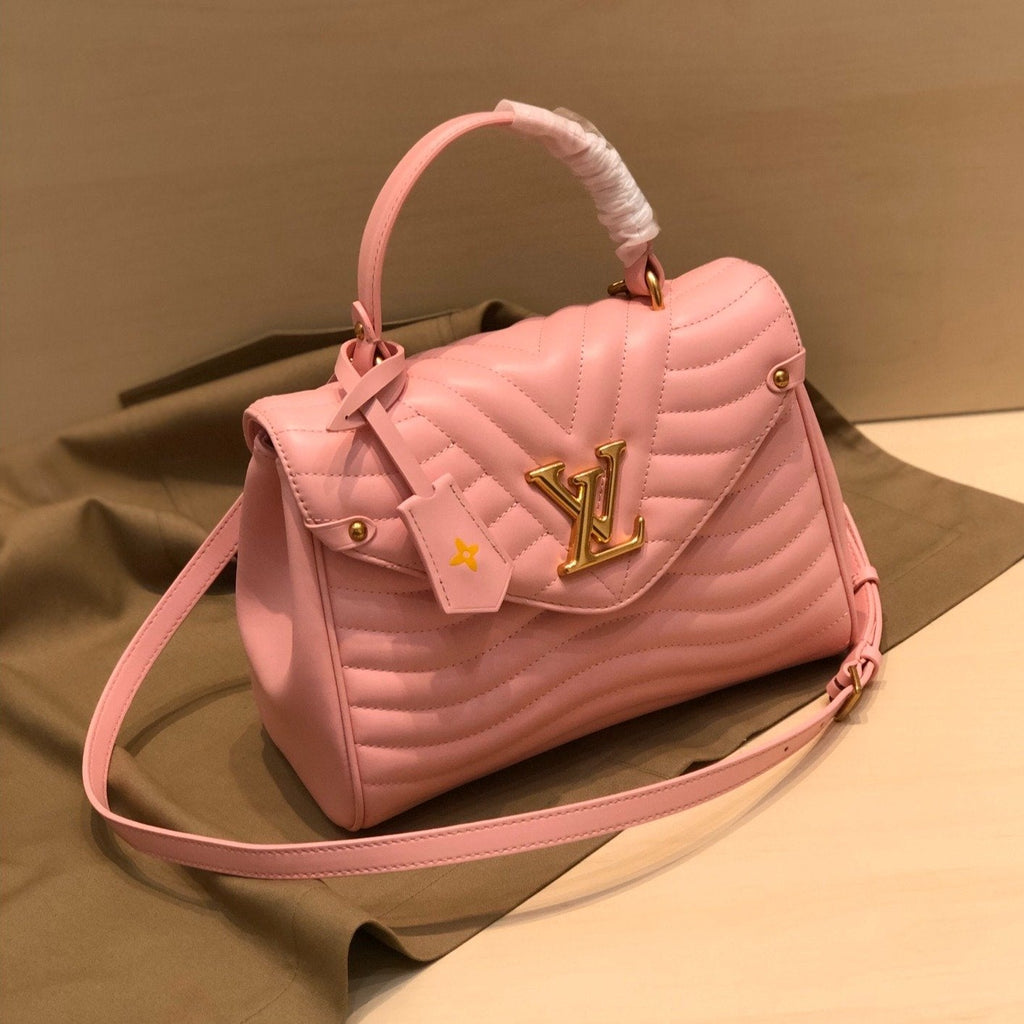 LV NEW WAVE Henkeltasche 26 cm, rosa Kalbsleder