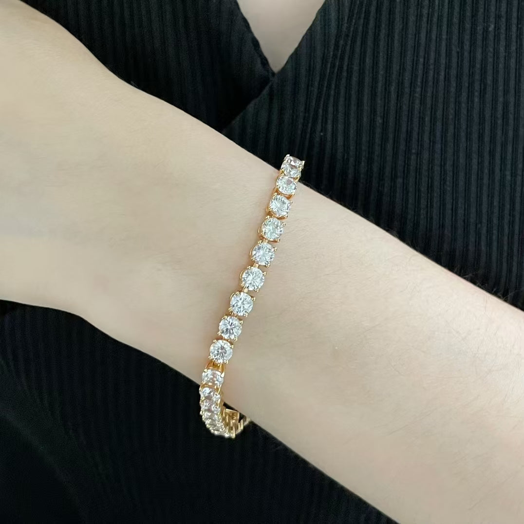 [⭐JeweliWhal]TENNIS BRACELET WITH FULL DIAMOND SETTING