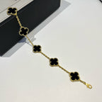 [⭐JeweliWhal] CLOVER 5 MOTIF ONYXS BRACELET COLLECTION