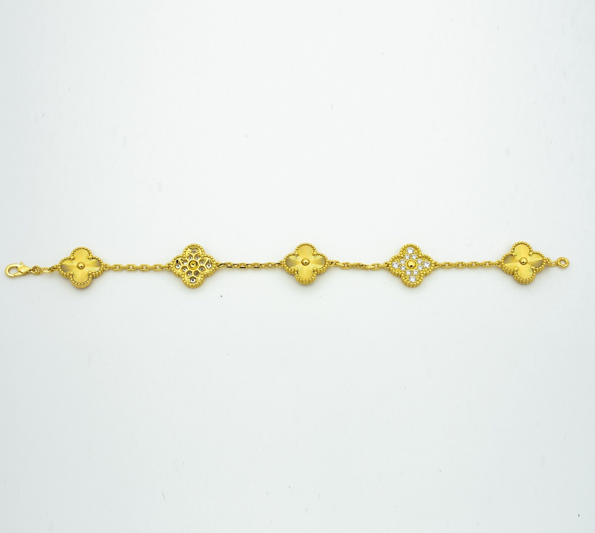 [⭐JeweliWhal] CLOVER 5 MOTIF LASER BRACELET COLLECTION