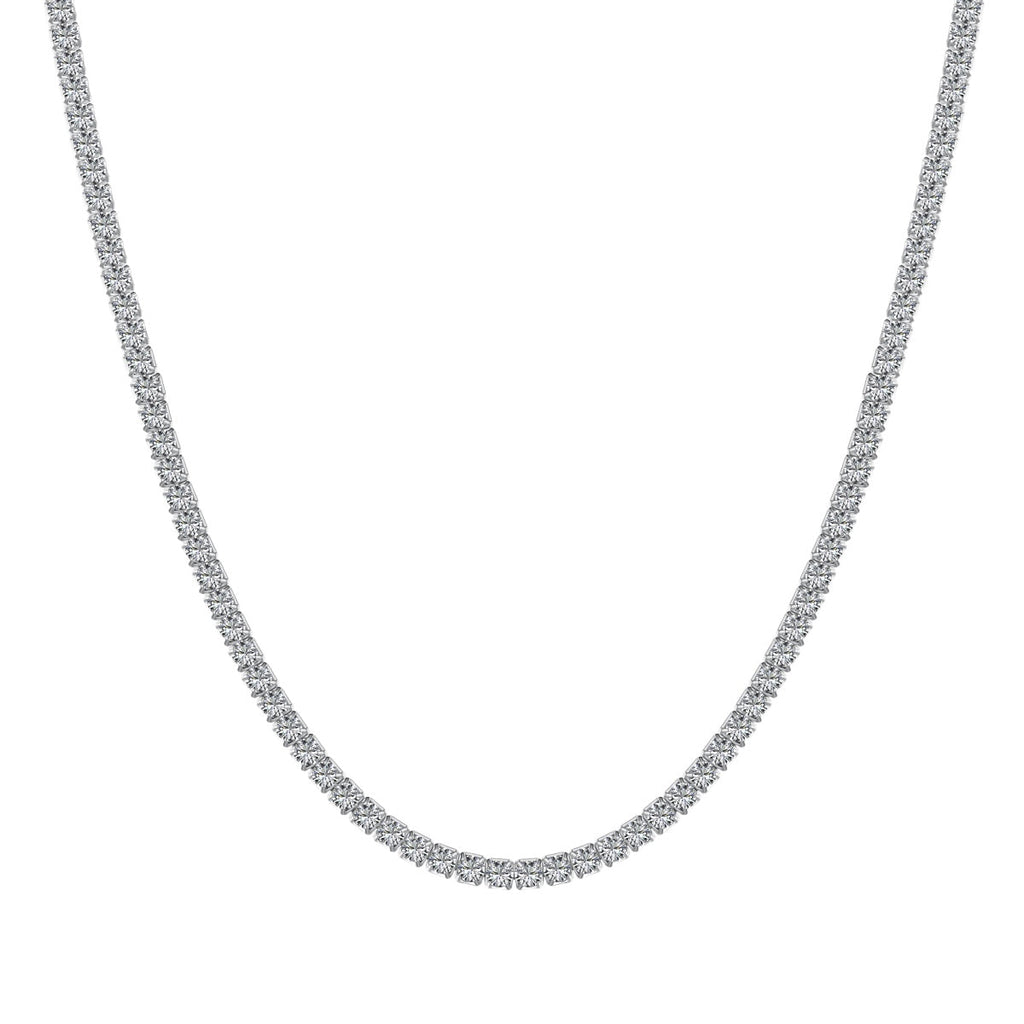 [Tonmkive Jewelry]Delicate Round Shape Tennis Necklace