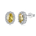 [Tonmkive Jewelry]Delicate Unique Oval Cut Daily Earrings