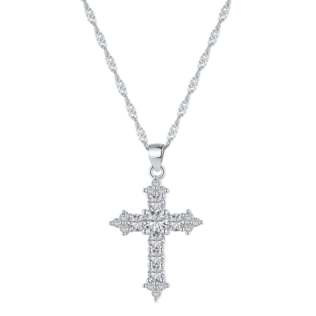 [Tonmkive Jewelry]Delicate Cross Shape Necklace