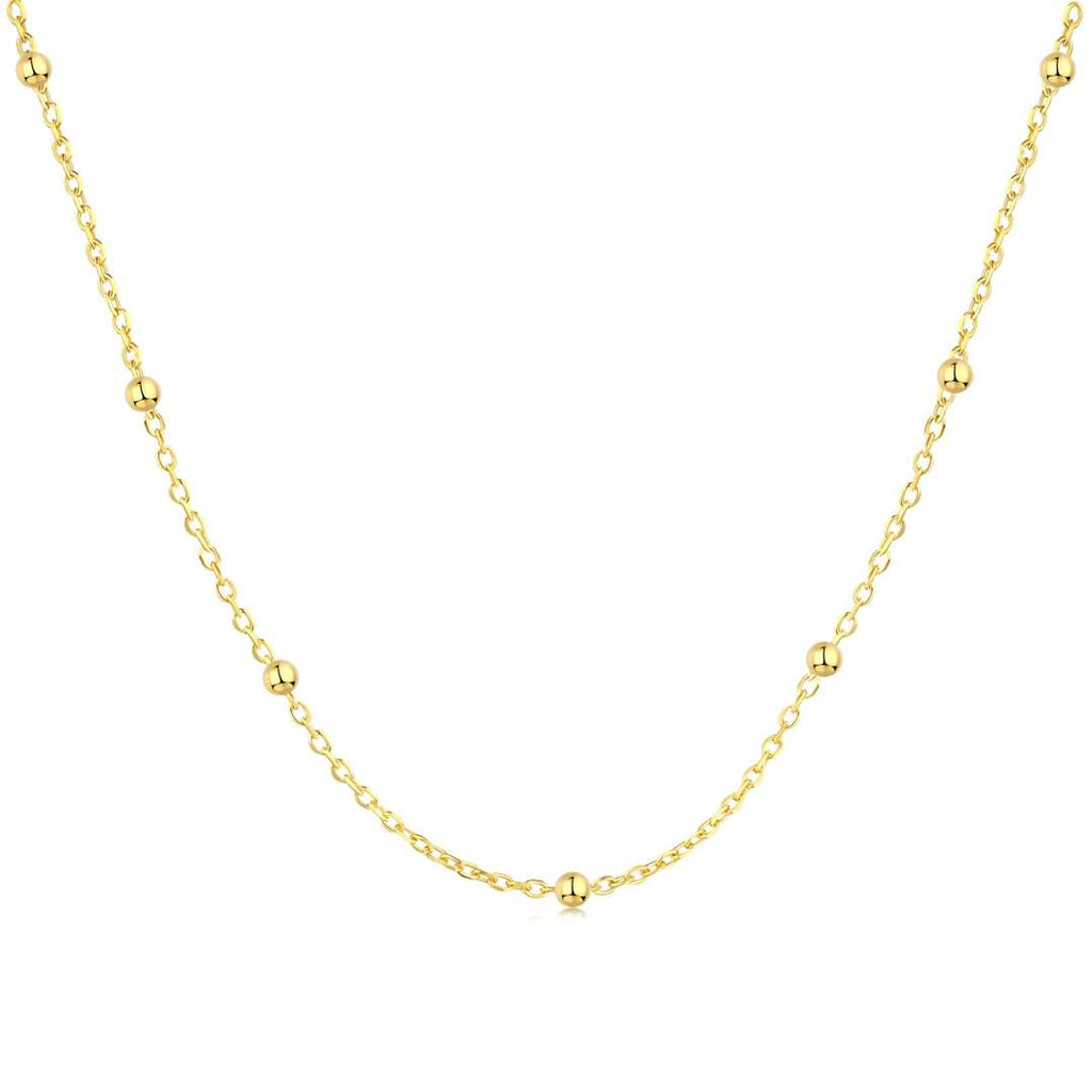 [Tonmkive Jewelry]Small Bead Clavicle Chain Simple Necklace