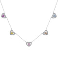 [Tonmkive Jewelry]Sparkling Five Heart Necklace