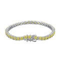 [Tonmkive Jewelry]Ornate Dazzling Round Cut Tennis Bracelet