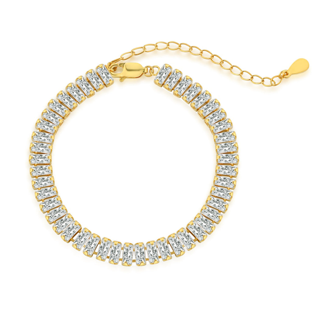 [Tonmkive Jewelry]Exquisite Emerald Cut Daily Bracelet