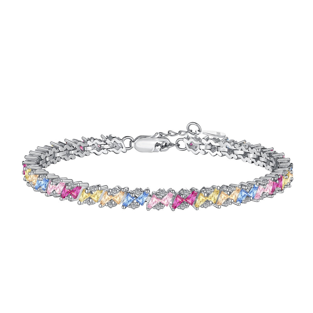 [Tonmkive Jewelry]Ornate Sparkling Multi Cut Party Bracelet