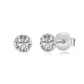 [Tonmkive Jewelry]Sparkling Colorful Round Shape Earrings