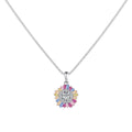 [Tonmkive Jewelry]Charming Flower Colorful Necklace