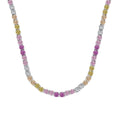 [Tonmkive Jewelry]Delicate Colorful Tennis Necklace