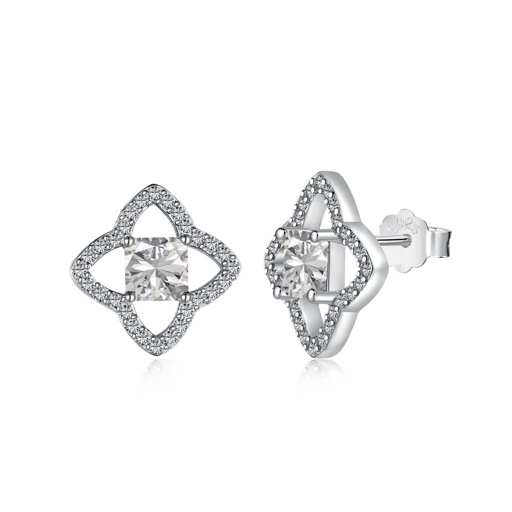[Tonmkive Jewelry]Elegant Star Shape Princess Cut Daily Earrings
