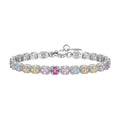 [Tonmkive Jewelry]Delicate Colorful Emerald Cut Daily Bracelet