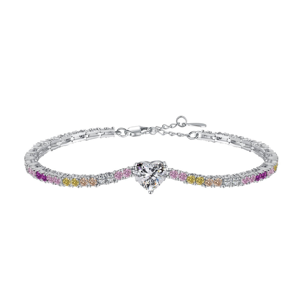 [Tonmkive Jewelry]Delicate Romantic Heart Shape Lover Bracelet