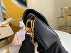 MULTI-POCHETTE BLACK CALFKIN 19CM CROSS BODY BAG