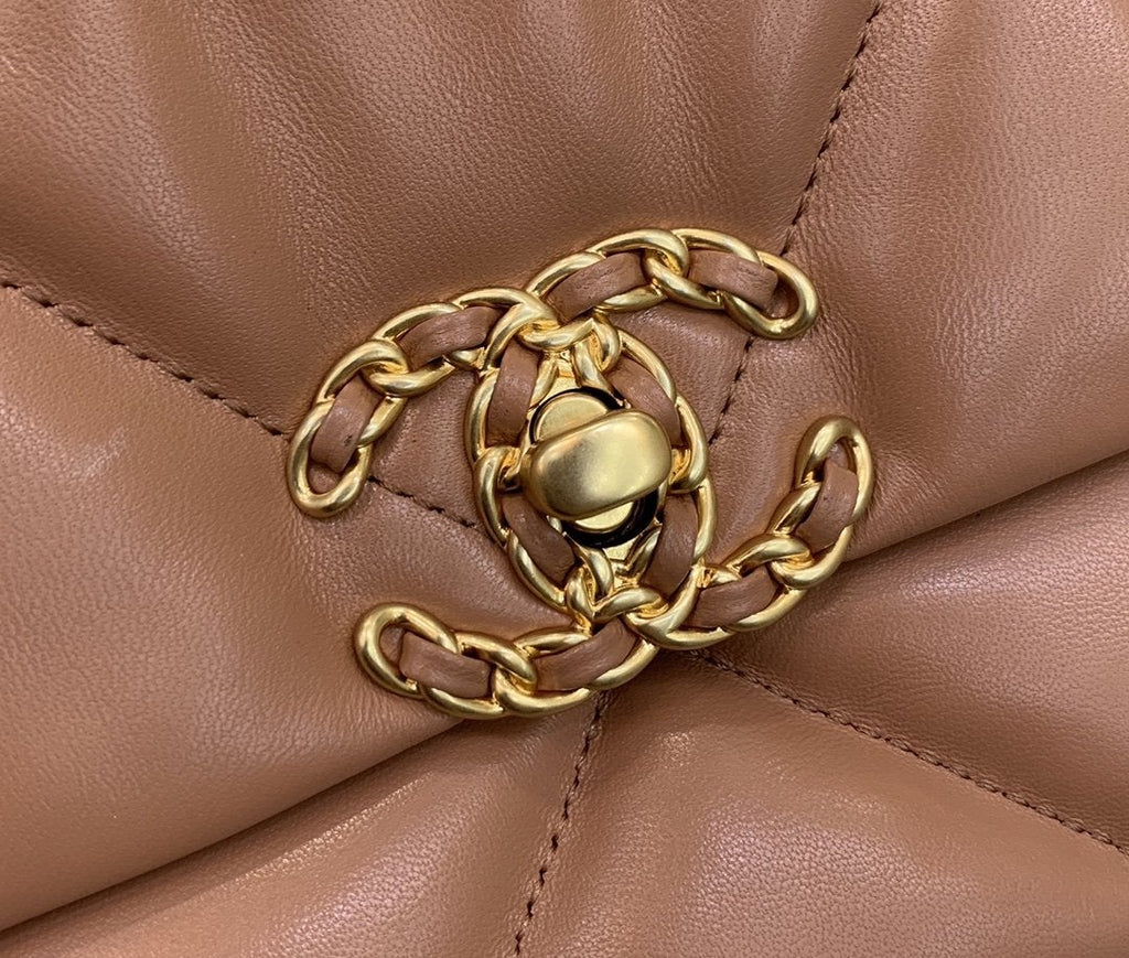 19 Klapptasche 26 braunes Ziegenleder 