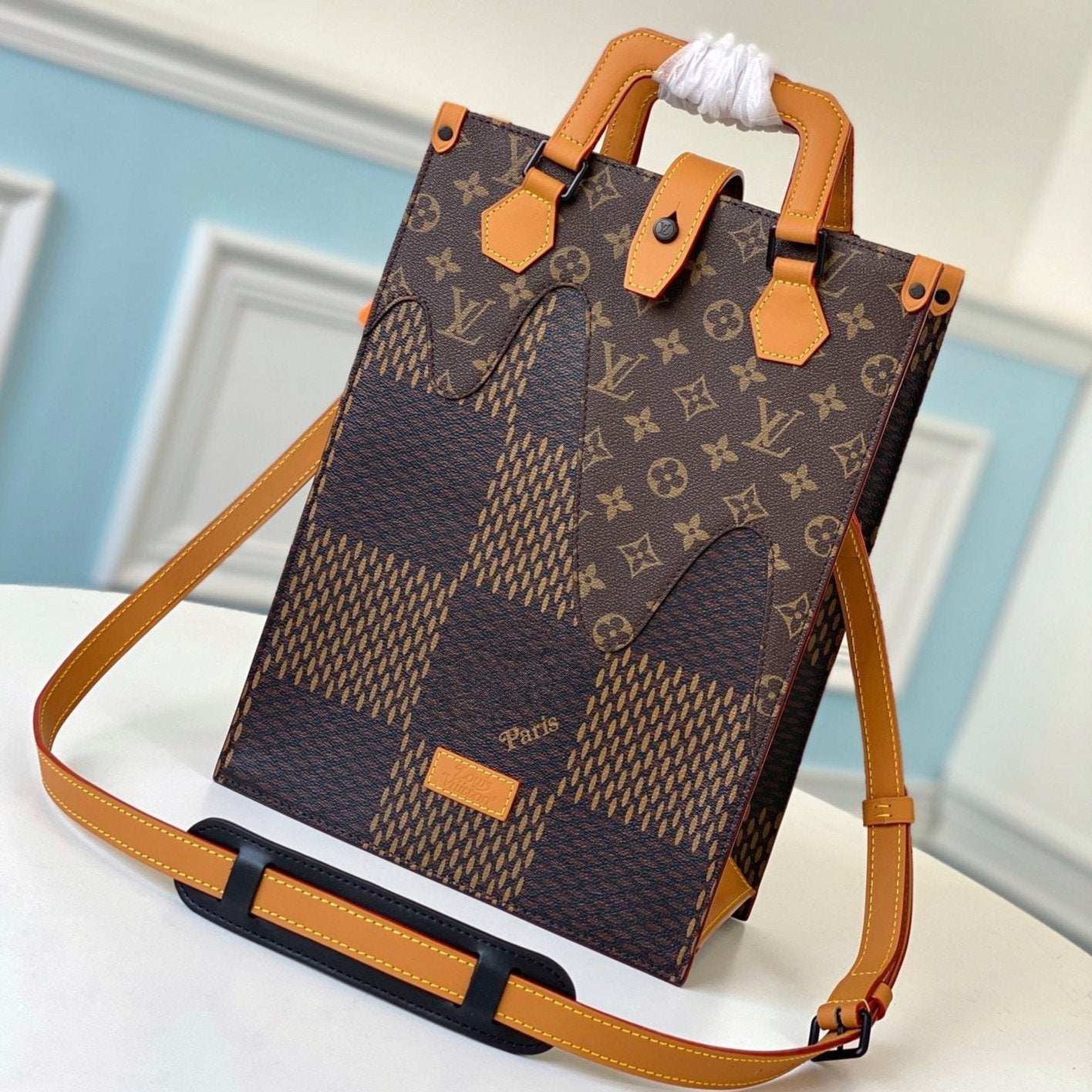 MINI-TASCHE 25 GIANT DAMIER EBENE