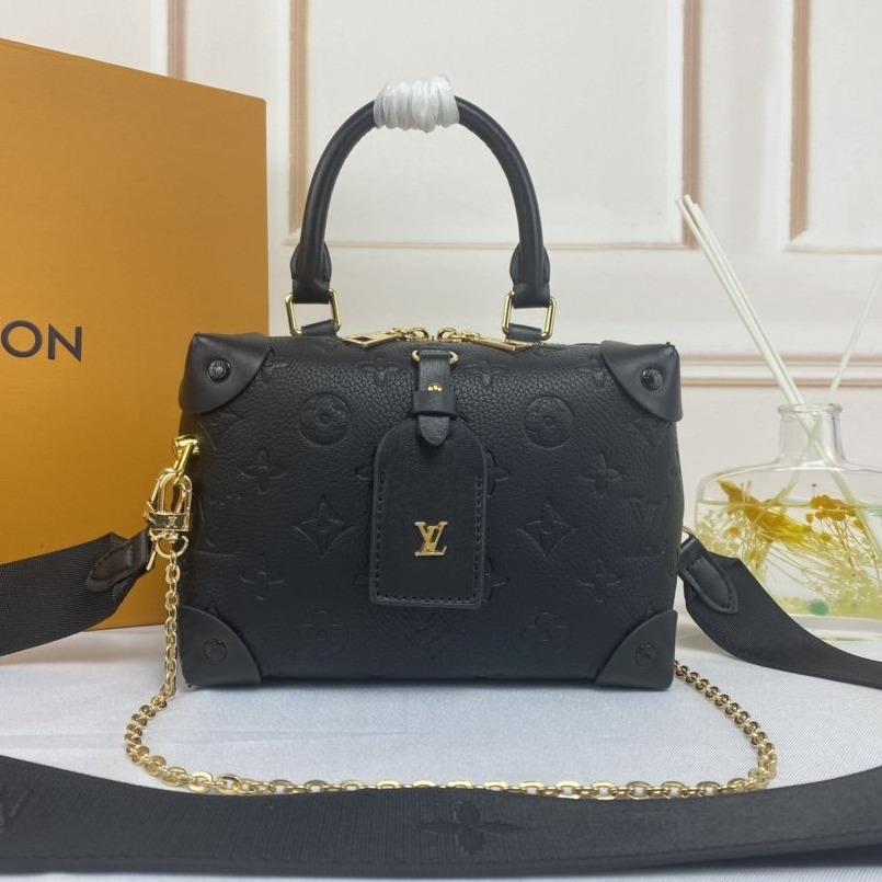 LV PETITE MALLE SOUPLE SCHWARZES MONOGRAM EMPREINTE