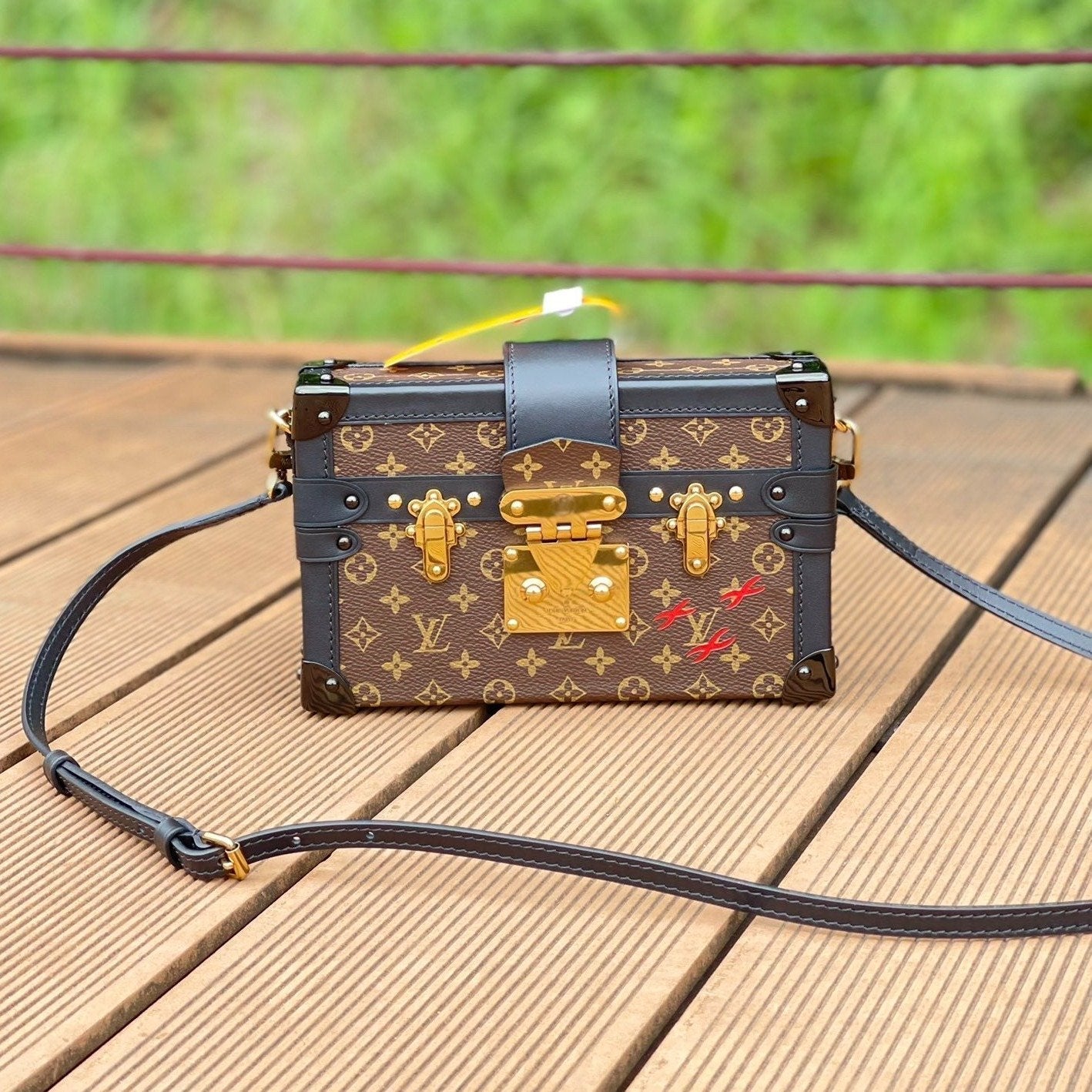 LV PETITE MALLE 20CM MONOGRAM LEINWAND