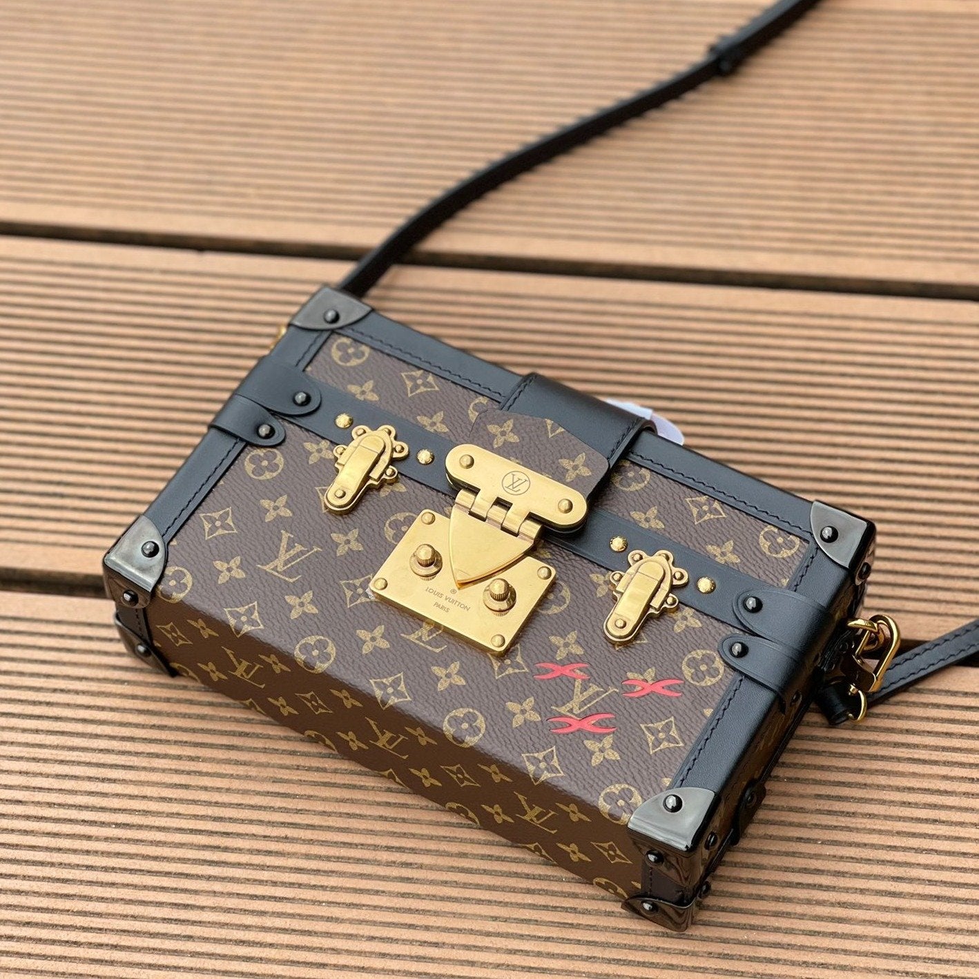 LV PETITE MALLE 20CM MONOGRAM LEINWAND