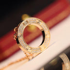 ®Jewelicorn®ラブネックレス 調節可能 ローズゴールド