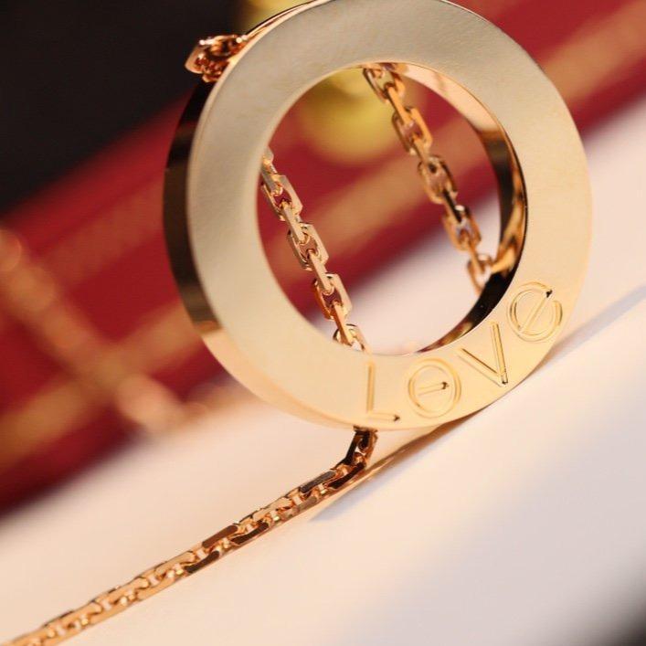 ®Jewelicorn®ラブネックレス 調節可能 ローズゴールド