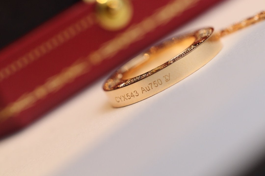 ®Jewelicorn®ラブネックレス 調節可能 ローズゴールド