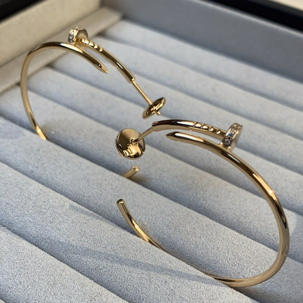 Jewelicorn Juste Ohrringe, Gold, Diamanten, 1,8 mm 