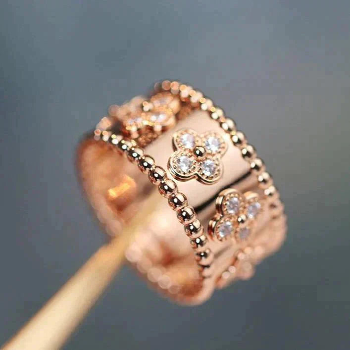 Jewelicorn Kleeblatt-Kaleidoskopring 10 mm