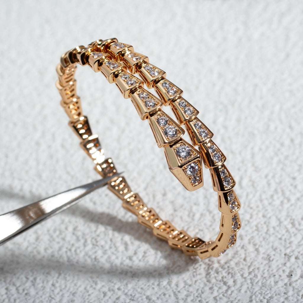 ¡®Jewelicorn¡¯SERPENTI BRACELET 6.8MM PINK GOLD DIAMOND