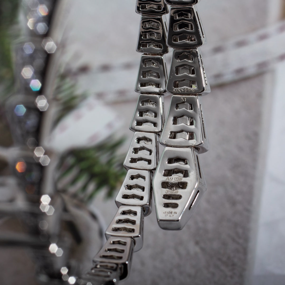 ¡®Jewelicorn¡¯SERPENTI ARMBAND 6MM SILBER DIAMANT 