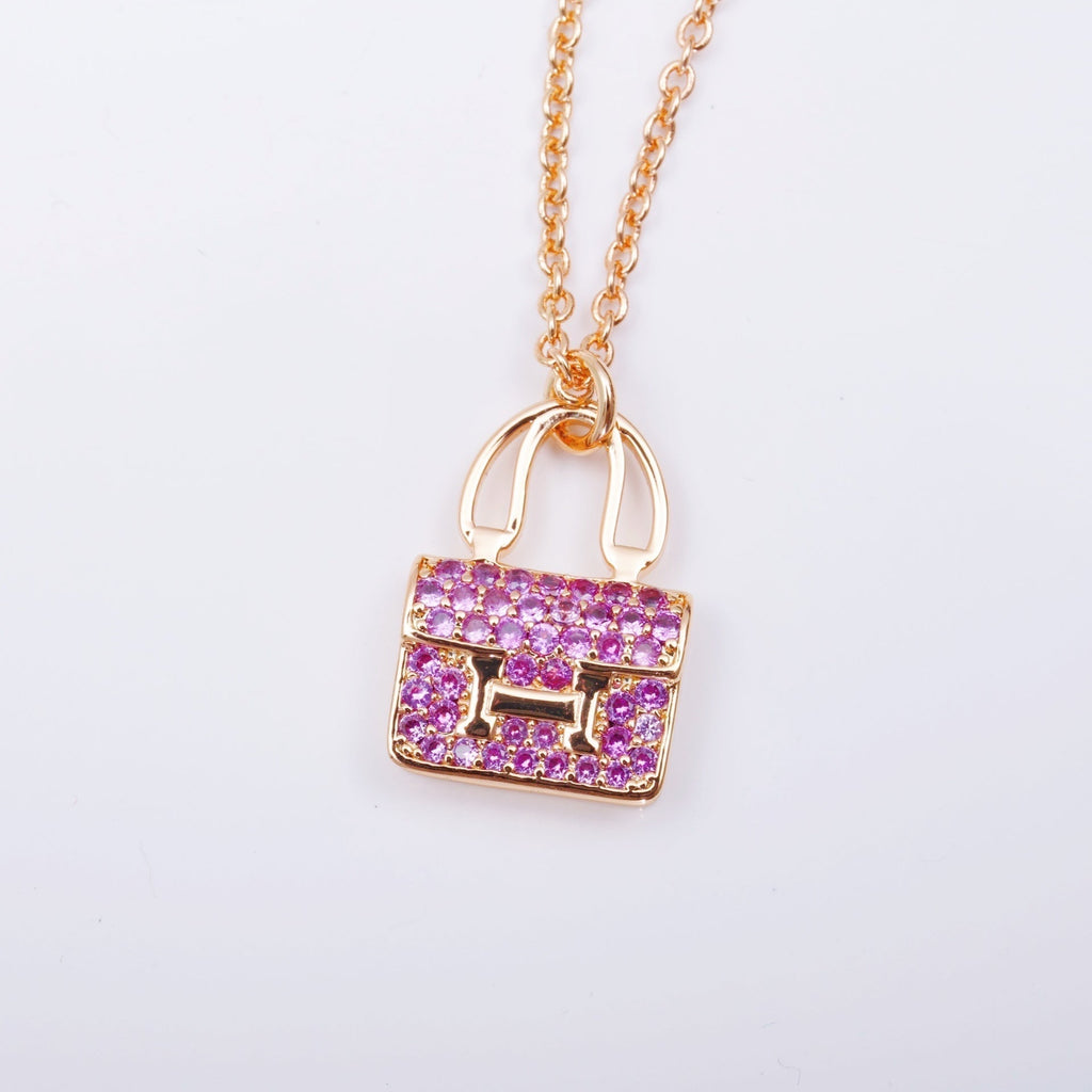 ¡®Jewelicorn¡¯CONSTANCE PEDANT PURPLE DIAMOND NECKLACE