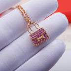 ¡®Jewelicorn¡¯CONSTANCE PEDANT PURPLE DIAMOND NECKLACE