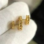 Jewelicorn CLOVER MINI 9,5MM MALACHIT-OHRRINGE