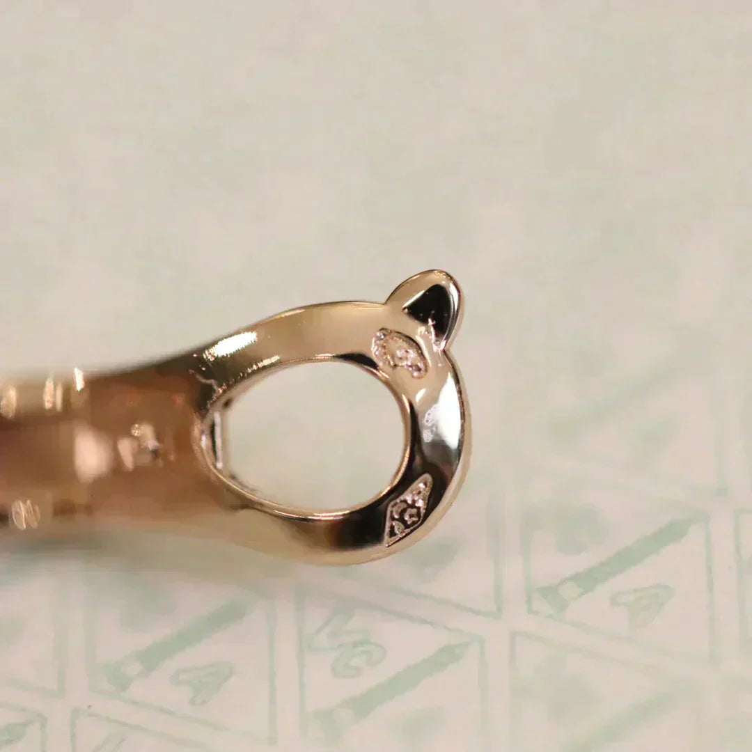 ¡®Jewelicorn¡¯CLOVER MEDIUM 1 MOTIFS FUll DIAMOND EARRINGS